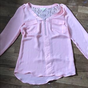 Pink long sleeve shirt
